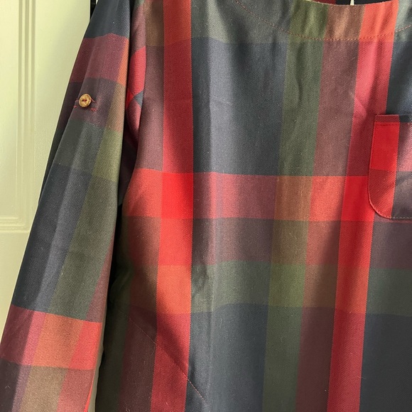 Red and Blue Plaid Dress - Picture 2 of 9